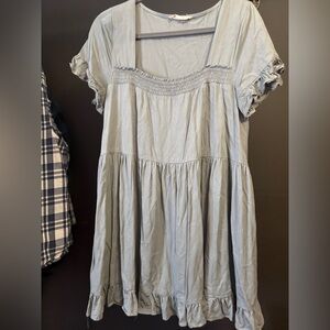 By Together Gray Smocked Dress